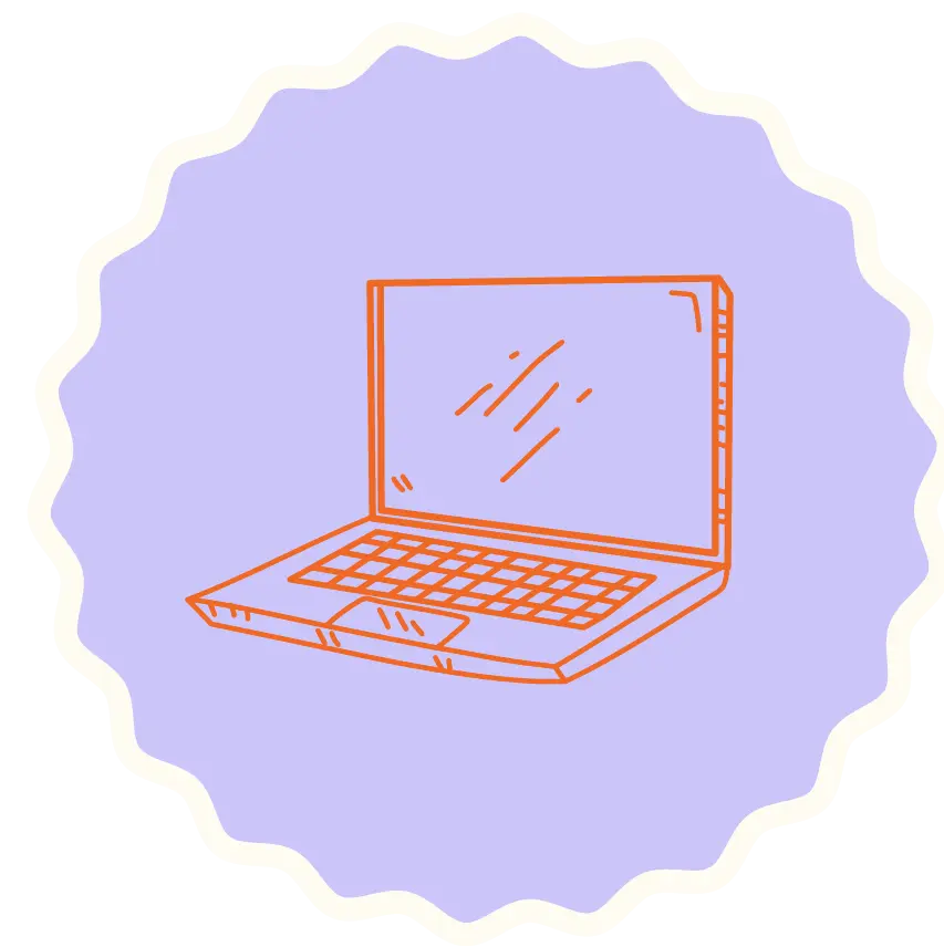 Icon Laptop Badge