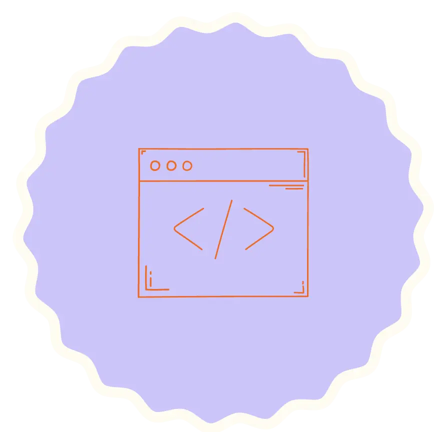 Icon Webcode Badge